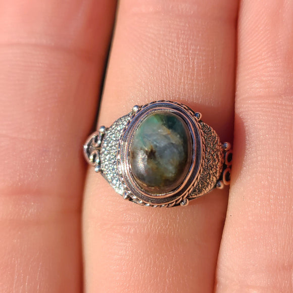 Larsonite Jasper 925 Ring