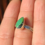 Lucky Charm Tibetan Turquoise 925 Ring