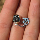 Ohm - Rough Green Apatite 925 Ring