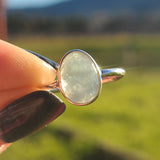 Faceted Aqua Kyanite 925 Ring