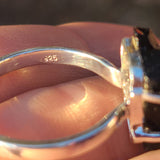 Saffordite Tektite 925 Ring