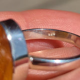Rough Baltic Amber - Poland 925 Ring