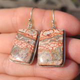 Leopard Skin Jasper 925 Earrings