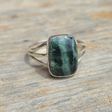 Russian Seraphinite 925 Ring
