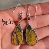 Natural Eclipse & Garnet 925 Earrings