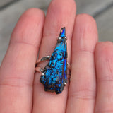Rainbow Aura Kyanite 925 Ring