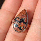Fireworks Obsidian 925 Ring