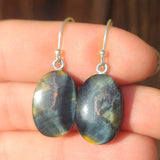 Blue Tiger Eye 925 Earrings