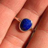 Faceted Lapis Lazuli - Afghanistan 925 Ring