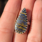 Iron Tiger Eye 925 Ring
