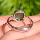 Faceted Green Kyanite 925 Ring