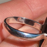 Natural Agate Druzy 925 Ring