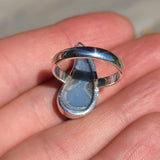 Natural Agate Druzy 925 Ring