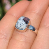 Merlinite Dendritic Opal - Turkey 925 Ring