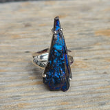 Rainbow Aura Kyanite 925 Ring