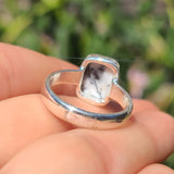 Merlinite Dendritic Opal - Turkey 925 Ring