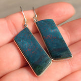 Bloodstone - India 925 Earrings