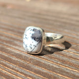 Merlinite Dendritic Opal - Turkey 925 Ring
