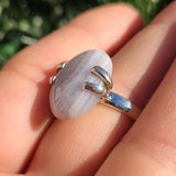 Blue Lace Agate - South Africa 925 Ring