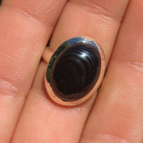 Crown of Silver Psilomelane 925 Ring