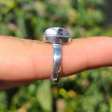 Merlinite Dendritic Opal - Turkey 925 Ring