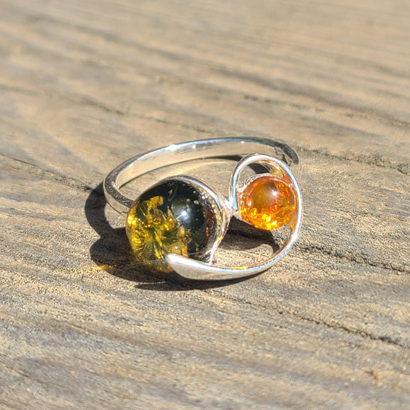 Authentic Baltic Amber 925 Ring