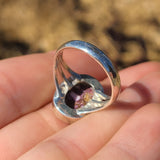 Kingman Pink Dahlia Turquoise 925 Ring