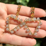 Artemis Goddess Wire Wrapped Moonstone Face Chain