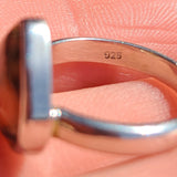 Copper Red Turquoise 925 Ring