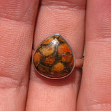 Copper Red Turquoise 925 Ring