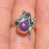 Angel - Copper Purple Turquoise 925 Ring