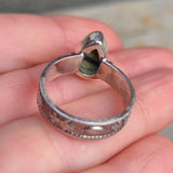 Natural Serpentine 925 Ring