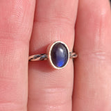Blue Labradorite 925 Ring