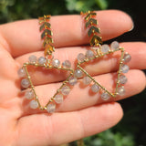 Artemis Goddess Wire Wrapped Moonstone Face Chain