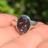 Natural Faceted Cacoxenite 925 Ring
