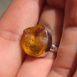 Rough Baltic Amber - Poland 925 Ring