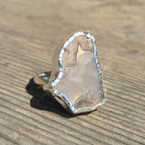 Rare Blue Forest Petrified Wood 925 Ring
