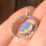 Rainbow Moonstone - India 925 Pendant