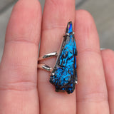 Rainbow Aura Kyanite 925 Ring