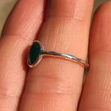 Faceted Green Onyx 925 Ring