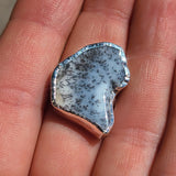 Merlinite Dendritic Opal Slice - Turkey 925 Ring