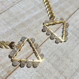 Artemis Goddess Wire Wrapped Moonstone Face Chain