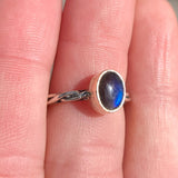 Blue Labradorite 925 Ring