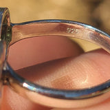 Ohm - Rough Green Apatite 925 Ring