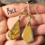 Picture Jasper & Citrine 925 Earrings