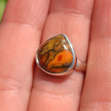 Copper Red Turquoise 925 Ring