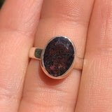 Natural Faceted Cacoxenite 925 Ring
