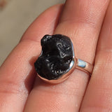 Natural Tektite 925 Ring