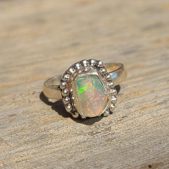 Ethiopian Opal 925 Ring