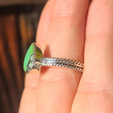 Lucky Charm Tibetan Turquoise 925 Ring